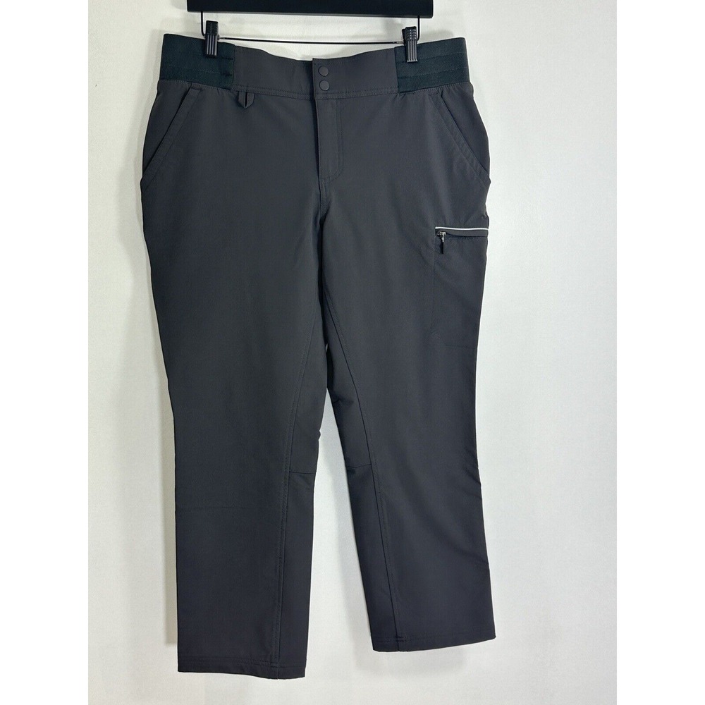 DULUTH Women's Nylon Water-Repellent Pants Solid Gray Size 16 x 29